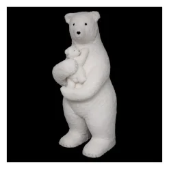 RETIF Deco Noel Ours Blanc Et Son Bebe L 72Xh 150Cm Flash Sale
