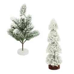 RETIF Decoration De Noel - 4 Sapins Artificiels De Table Enneiges, H.30Cm New
