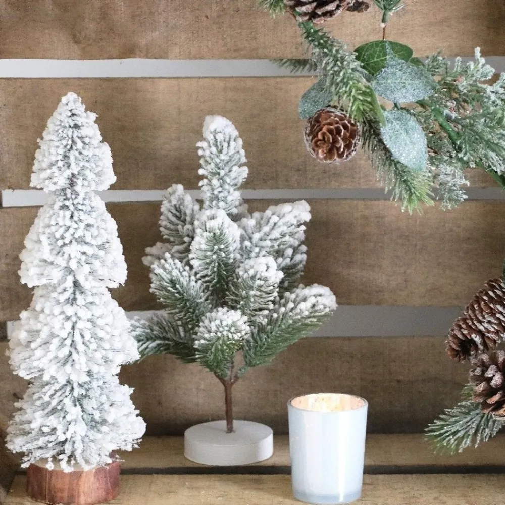 RETIF Decoration De Noel - 4 Sapins Artificiels De Table Enneiges, H.30Cm New
