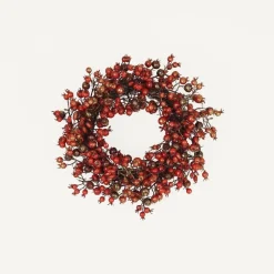 RETIF Decoration De Noel - Couronne Artificielle A Suspendre, D.35Cm, Rouge Shop