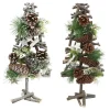 RETIF Decoration De Noel - Set De 2 Sapins De Table En Bois, H.45Cm Online