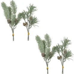 RETIF Decoration De Noel - Set De 4 Bouquets De Table Artificiels, H.30Cm Fashion