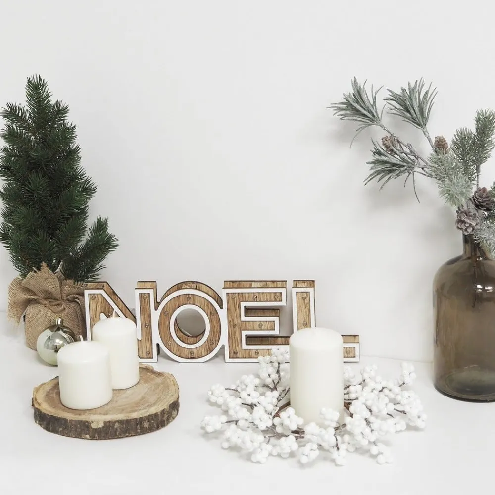RETIF Decoration De Noel - Set De 4 Bouquets De Table Artificiels, H.30Cm Fashion