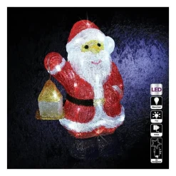 RETIF Decoration Lumineuse Pere Noel Avec Lanterne 40 Led H30Cm Best Sale