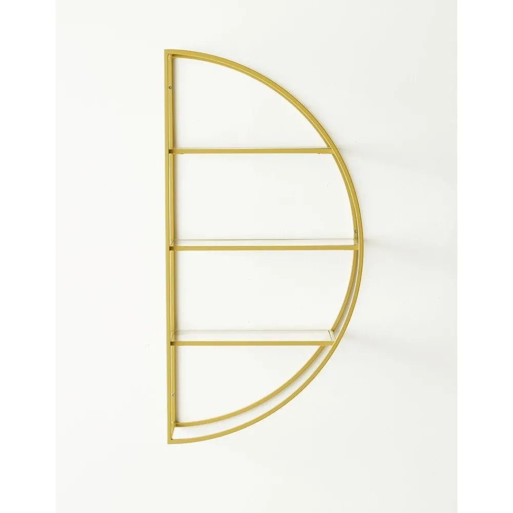 RETIF Etagere Demi Lune Droite Ou Gauche Cremagold L 45 X P 20 X H 90 Cm Fashion