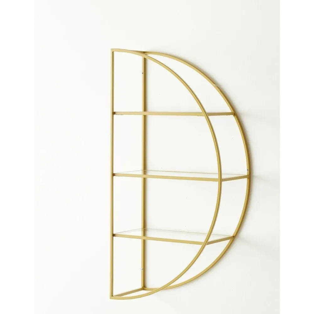 RETIF Etagere Demi Lune Droite Ou Gauche Cremagold L 45 X P 20 X H 90 Cm Fashion