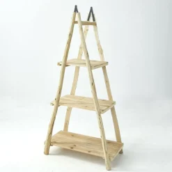 RETIF Etagere Echelle En Bois Naturel 3 Etageres L 103 X P 45 X H 166 Cm Discount