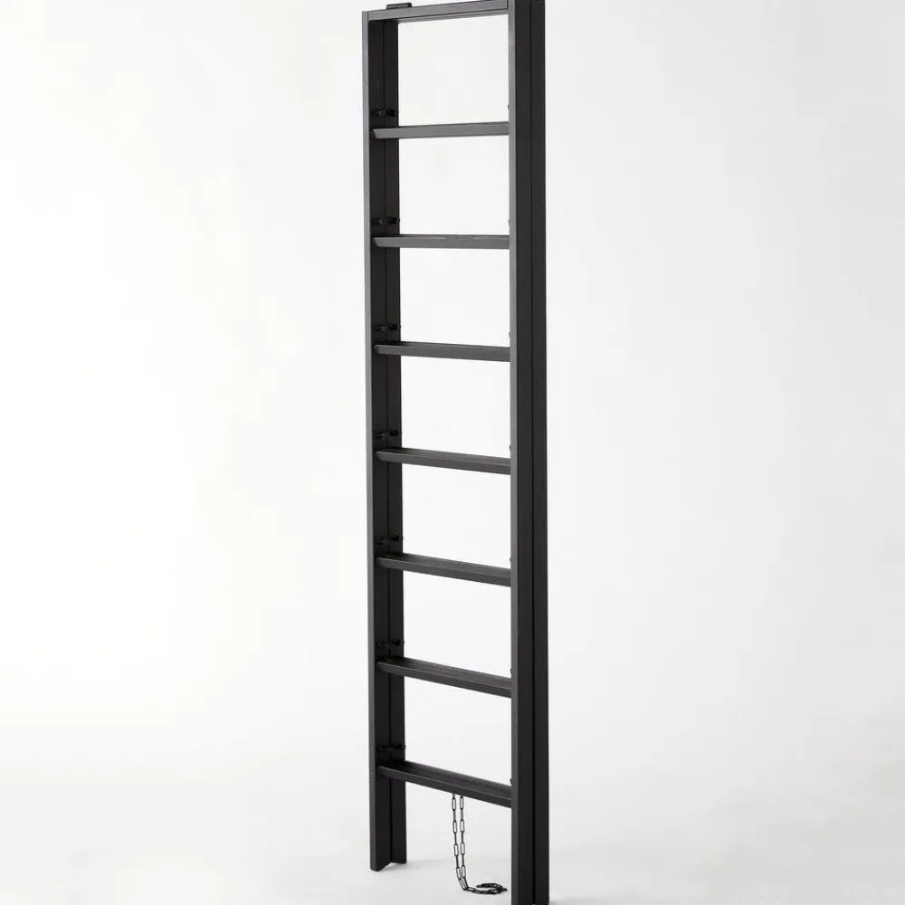 RETIF Etagere Echelle Metal Noir 3 Tablettes Bois L120 X P40 X H160Cm Online