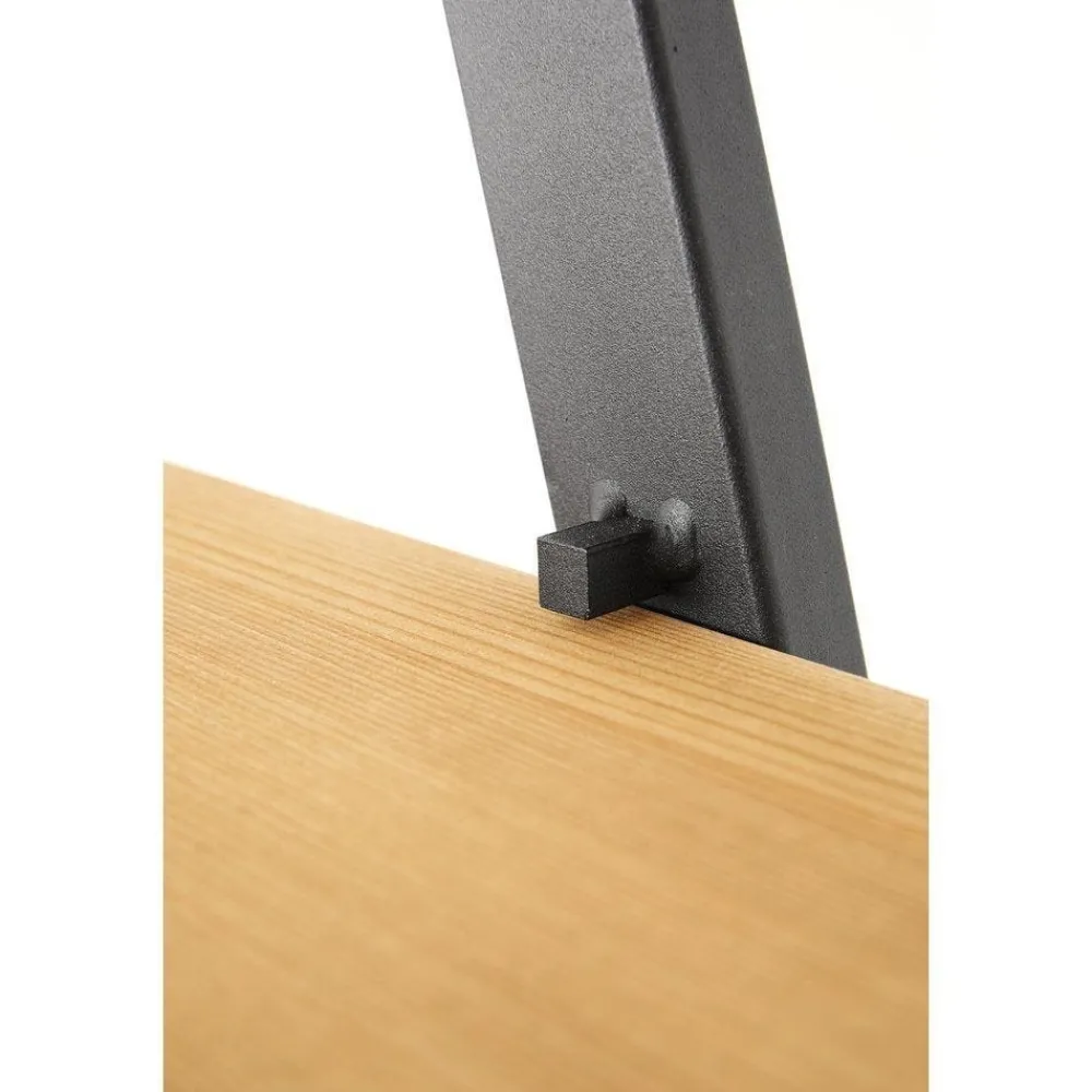 RETIF Etagere Echelle Metal Noir 3 Tablettes Bois L120 X P40 X H160Cm Online