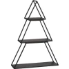RETIF Etagere Sapin Metal Noir En 3 Morceaux 50X14X27 + 35X14X24 + 20X14X20Cm Hot