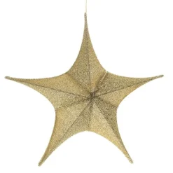 RETIF Etoile 3D Pliable En Tissu Or Paillete D 80Cm Online