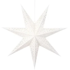 RETIF Etoile En Papier Blanc Avec Etoiles O75Cm Sale