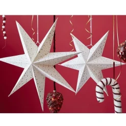 RETIF Etoile En Papier Blanc Avec Etoiles O75Cm Sale