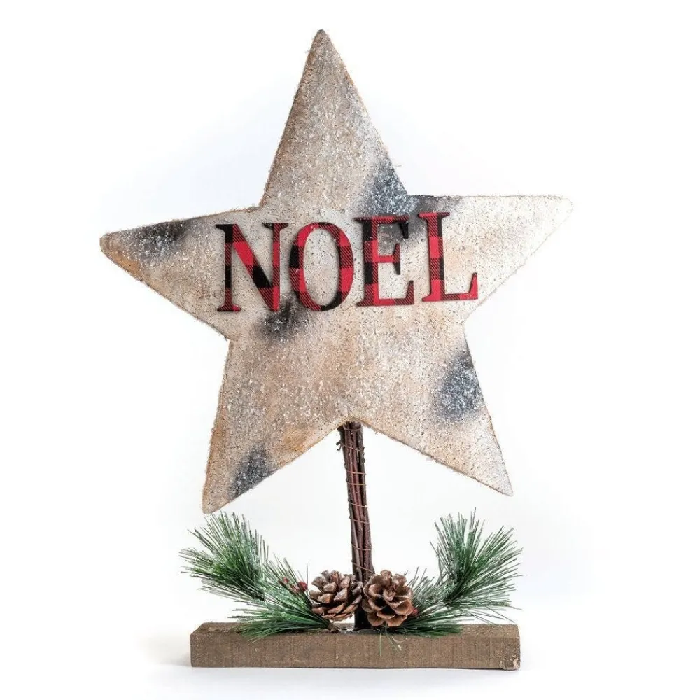 RETIF Etoile Texte Noel A Poser L 38 X P 7 X H 50 Cm Sale