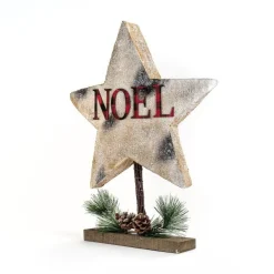 RETIF Etoile Texte Noel A Poser L 38 X P 7 X H 50 Cm Sale