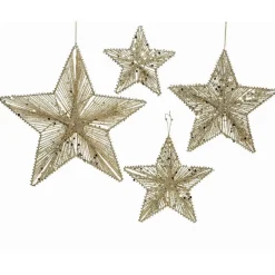 RETIF Etoiles Paillettes Champagne O 20+25+30+40Cm - Par 4 Best Sale