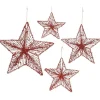 RETIF Etoiles Rouges A Suspendre O 40+30+25+20 Cm - Par 4 Sale