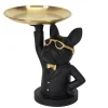 RETIF Figurine Bulldog Noir Vide Poche Rond H23Cm Shop