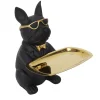RETIF Figurine Bulldog Noir Vide Poche Rectangulaire H21Cm Clearance