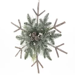 RETIF Flocon En Bois Et Branche Sapin Givre O 60 Cm Shop