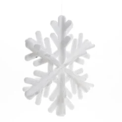RETIF Flocon En Ouate Blanc Glitter L 45 X P 11,5 X H 50 Cm Online