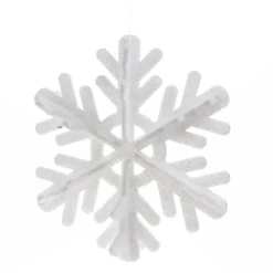 RETIF Flocon En Ouate Blanc Glitter L 45 X P 11,5 X H 50 Cm Online