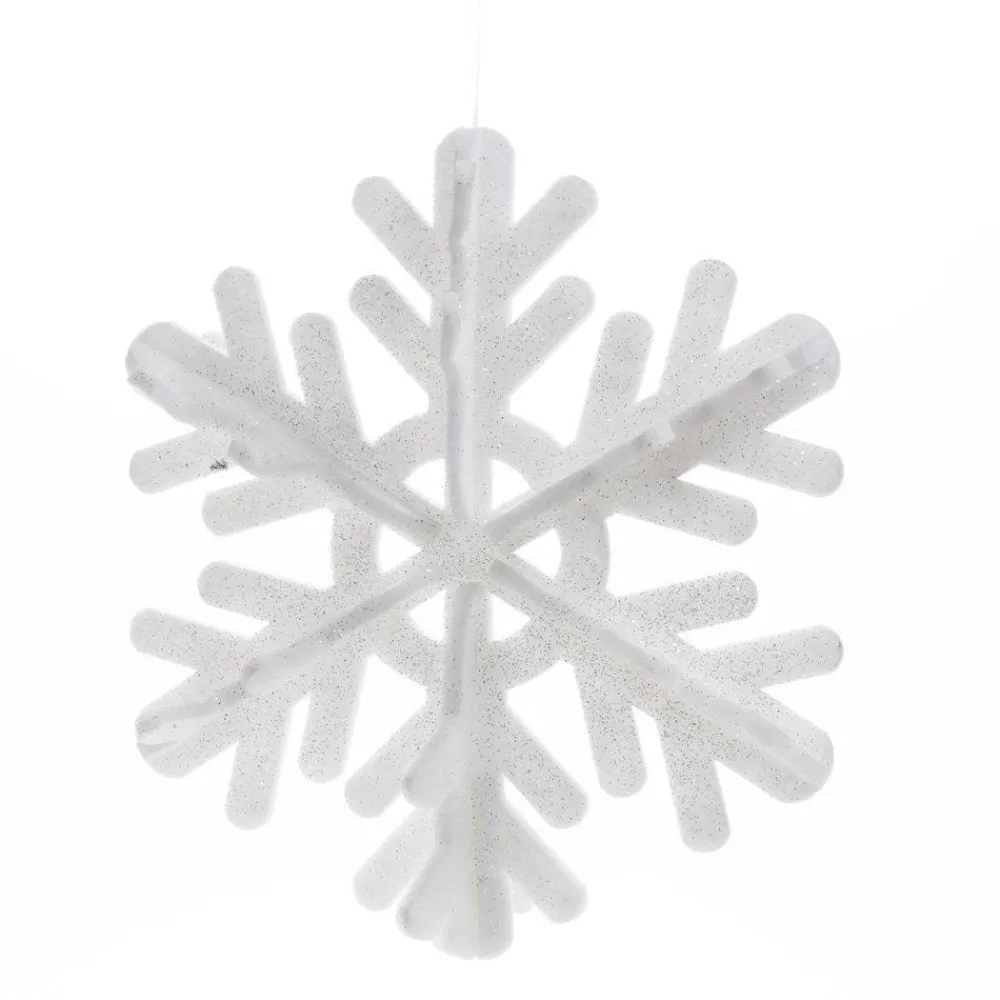 RETIF Flocon En Ouate Blanc Glitter L 45 X P 11,5 X H 50 Cm Online