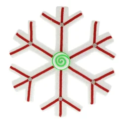 RETIF Flocon Rouge Et Blanc 42X8X43Cm Shop