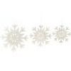 RETIF Flocons Blancs Glitter Assortis O 15 + O 12 + O 10 Cm - Par 3 Flash Sale