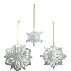 RETIF Flocons En Metal L 23 X H 24 + L 20 X H 20 + L 14 X H 15 Cm - Par 3 Hot