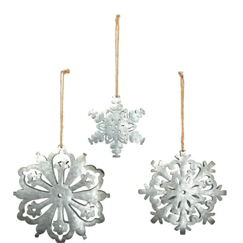 RETIF Flocons En Metal L 23 X H 24 + L 20 X H 20 + L 14 X H 15 Cm - Par 3 Hot