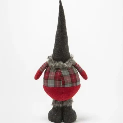 RETIF Gnome Boule En Tissu Rouge Et Gris H 62 Cm Store