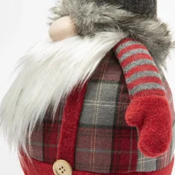 RETIF Gnome Boule En Tissu Rouge Et Gris H 62 Cm Store