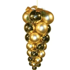 RETIF Grappe 29 Boules Or Mat/Brillant H.66 Cm Sale