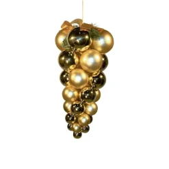 RETIF Grappe 29 Boules Or Mat/Brillant H.66 Cm Sale