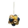 RETIF Grappe De 11 Boules De Noel A Suspendre Deco Ruban Dore Best