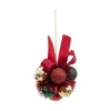 RETIF Grappe De 11 Boules De Noel A Suspendre Deco Ruban Rouge Discount