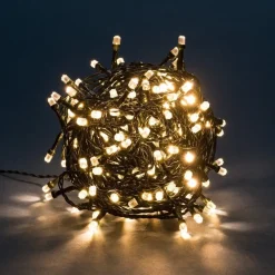 RETIF Guirlande 200 Leds Diamant Blanc Chaud Cable Vert 19,9 M Best