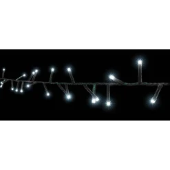 RETIF Guirlande 192 Leds Super Brillante Blanc Pur 16M - Cable Vert Fashion