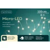 RETIF Guirlande Blanc Chaud 120 Microleds Cable Argent 6 M Cheap