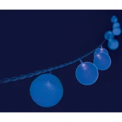 RETIF Guirlande Boules Velours Bleu - 3,4M Cheap