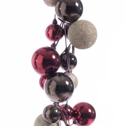 RETIF Guirlande De 108 Boules O 4 Et 6 Cm Champagne, Bordeaux, Taupe L 250 Cm Clearance