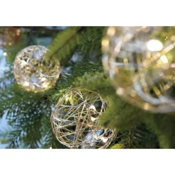 RETIF Guirlande De 10 Boules Or O8Cm - 50 Micro Led Blanc Chaud 1,8M Store