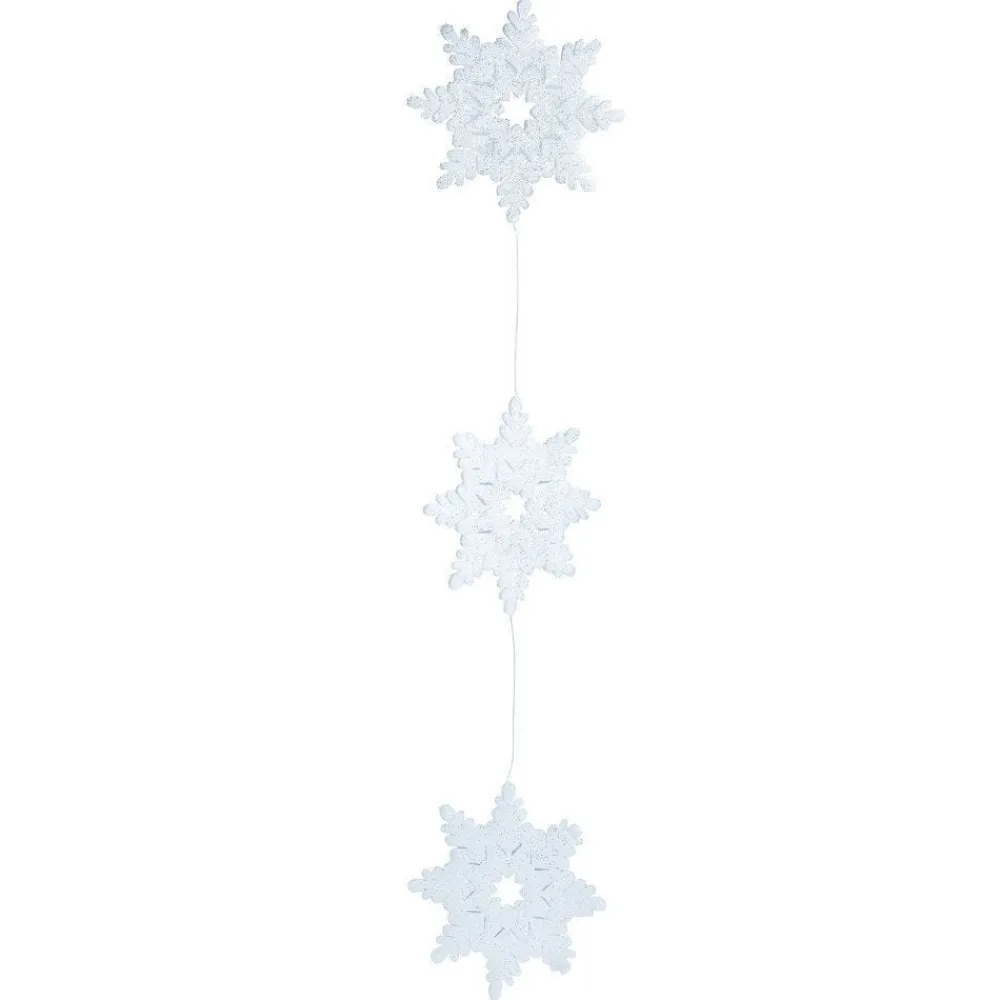 RETIF Guirlande De Flocons Blancs Glitter 190Cm Clearance