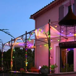 RETIF Guirlande Electrique Solaire 10 Led Multicolore 8,10 Metres Connectable Shop
