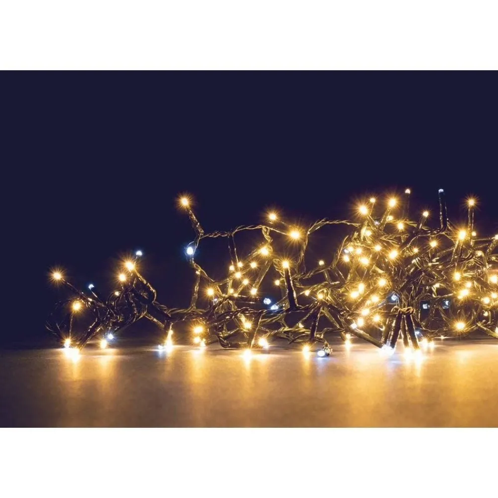 RETIF Guirlande Flicker Light 340 Leds Blanc Chaud+60 Leds Blanc Pur Flash 9M Store