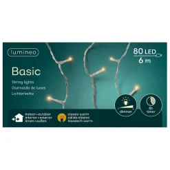 RETIF Guirlande Leds Blanc Classique 80 Leds Cable Transparent 6 M Outlet