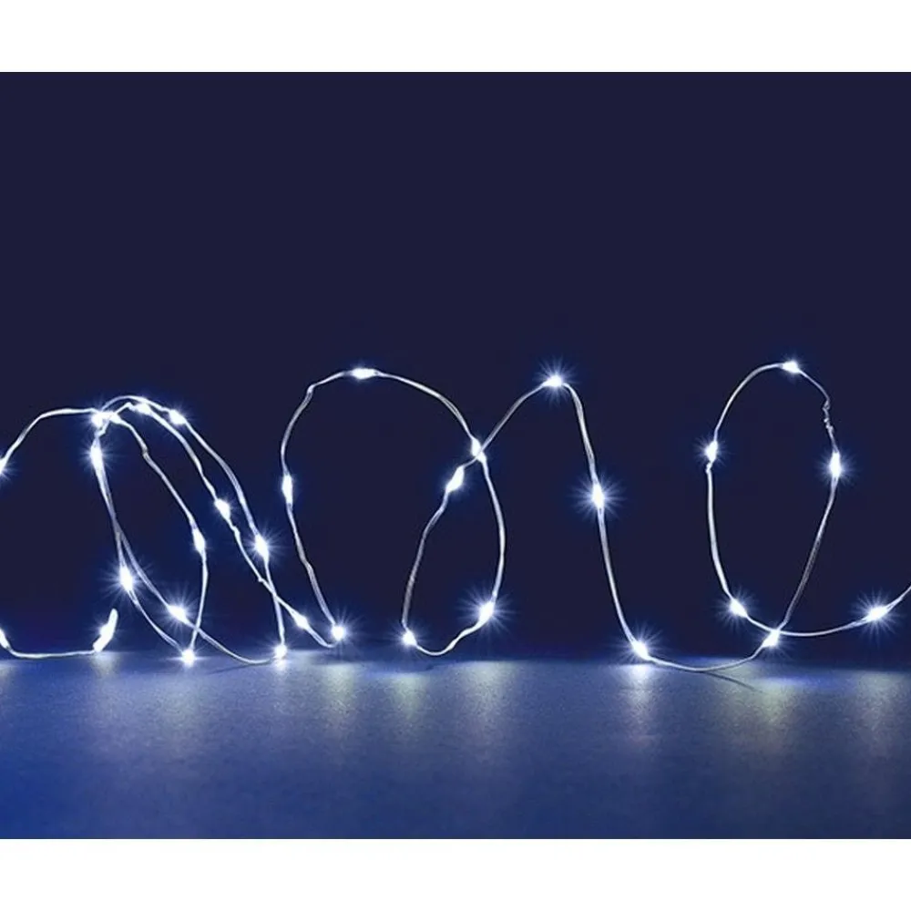 RETIF Guirlande Micro Led A Piles Blanc Pur - 4M Online