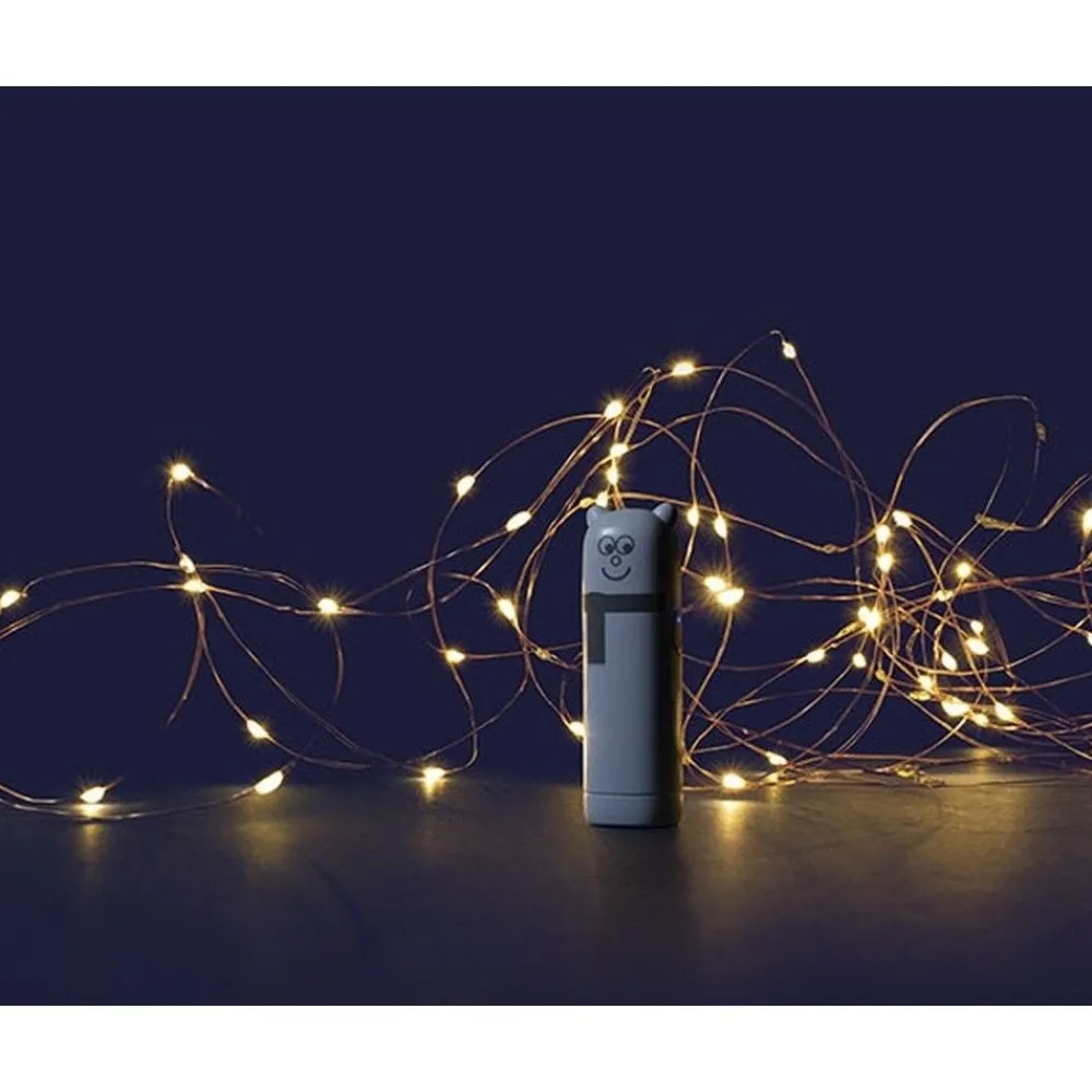 RETIF Guirlande Micro Led Blanc Chaud Sur Batterie - 10M Fashion