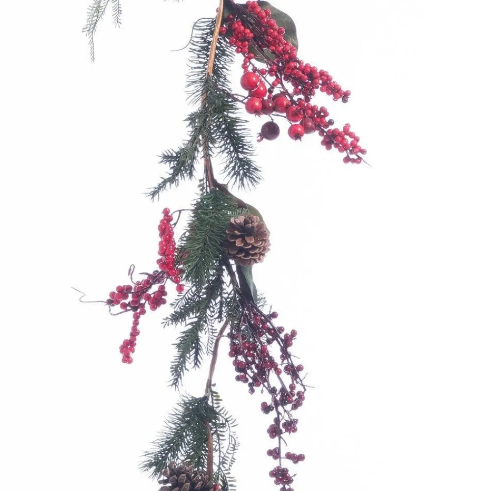 RETIF Guirlande Sapin Et Baies Rouges L 176 Cm Store